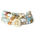 thumbnail image 1 of COAI Amazonite Stone 108 Mala Beads Tree of Life Wrap Bracelet Necklace, 1 of 6