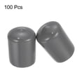 thumbnail image 2 of Uxcell Screw Thread Protectors Rubber End Cap Cover 20mm Dark Grey, 2 of 5