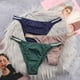thumbnail image 2 of Bragas sedosas para mujer, Tanga fino, ropa interior de seda de hielo, cinturón brillante, Bikini de tiro bajo, lencería cómoda y transpirable, 2 of 5