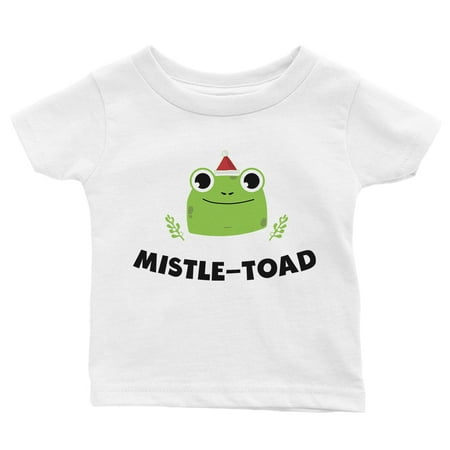 

Mistle Toad Funny Christmas WHITE Baby Shirt Gift Idea