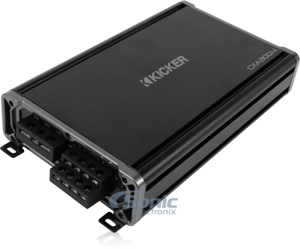 Kicker 43CXA3004 CXA300.4 300 W 4-Channel Amplifier + Premium Amp Wiring Kit