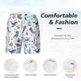 thumbnail image 6 of Picia Undersea Animals pattern Mens Swim Trunks with Compression Liner Stretch Beach Shorts Quick Dry with Zipper Pockets No-Chafing Board Shorts-X-Large, 6 of 9