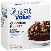 Great Value Chocolate Nougat Brownie Cup