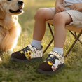 thumbnail image 6 of CHAQLIN Cow Sunflower Print Shoes for Girls School Cute Sneakers Breathable Lightweight Anti-Slip Boys Hiking Athletic Shoes Mesh Running Shoe with Single Buckle, 6 of 7