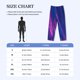 thumbnail image 4 of Fotbe Neon Gradient Blue Pantalones de Pijama para Hombre, Pantalones de Dormir, Pantalones de Casa con Cintura Ajustable y Bolsillos-3X-Large, 4 of 6