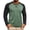 Green#2, variant on Hvogkswy Mens T-Shirts Color Block Crew Neck Long Sleeve T-Shirt Soft Lightweight Fall Casual Pullover Top, Size S-3XL