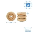 thumbnail image 5 of Classic Mini Wooden Wheels, Great for Crafts Too, 1-1/4 Inch Diameter, 3/8 Inch Thick, 1/4 Inch Hole, Pack of 24, by Woodpeckers, 5 of 8