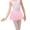 Pink, variant on KAUOD Girls Ballet Skirt Chiffon Wrap Skirt Adjustable Tie Dance Skirts F𝗹owy Light Casual Cute Yoga Workout Skirts
