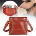 thumbnail image 1 of Herramientas de salón Bolso de herramientas de herramientas con cinturón de hombro Gran capacidad para el cabello Bolsa de embalses de la embarcación Marrón, 1 of 10