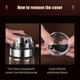 thumbnail image 2 of Auto Flip Olive Oil Dispenser Bottle 450mL/550mL Refillable Oil Dispenser Leakproof Condiment Container Wide Opening for Easy Refill Cooking BBQ Salad Clear Glass il Bottle, 2 of 8