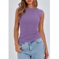 thumbnail image 3 of Top de Punto Acanalado para Mujer PRETTYGARDEN, Manga Corta, Talle M, 3 of 8