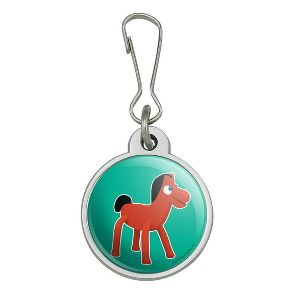 Pokey Gumby's Horse Pony Pal Friend Jacket Handbag Purse Luggage Backpack Zipper Pull Charm