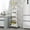 119#White, variant on 4-Tier Kitchen Storage Shelf Rack, Multi-Layer Plastic and Steel Organizer, Rolling Storage Cart for Kitchen Bathroom Living Room, Sturdy Durable Shelving with Casters, Ventilated Storage Rack