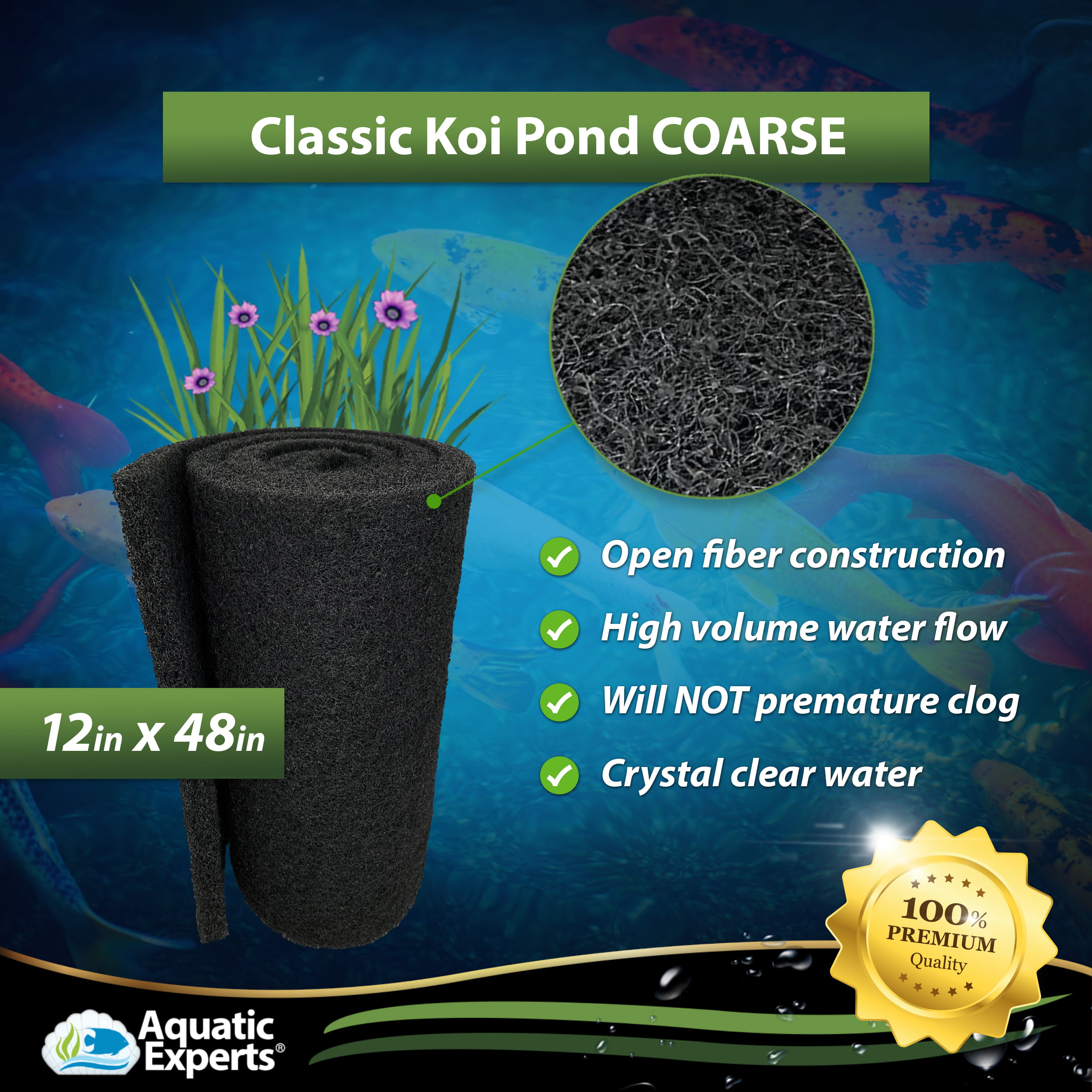 Fish Tank Filter, Floss Bag Filter Pond Filter Pad Aquarium Filter Pad –  KOL PET