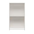 thumbnail image 4 of Systembuild Evolution Elga Extra Wide 2 Shelf Double Clothing Rod Closet Tower, Ivory Oak, 4 of 15
