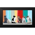 thumbnail image 2 of Pangea Images 24x14 Black Modern Framed Museum Art Print Titled - Cats in the Sun, 2 of 5