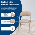thumbnail image 4 of MECO Sudden Comfort Deluxe Sand Fabric Padded Folding Chair, (Set of 4), 4 of 13