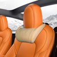 thumbnail image 1 of Almohada de soporte para la cabeza del asiento de coche, almohada de cuero para el cuello del asiento del coche para Tesla modelo 3 X S, 1 of 7