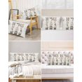 thumbnail image 6 of Hokiten Pillow Cases Queen Size Set of 2, Couch Pillow Covers, Cotton Floral Satin Pillowcases with Zipper for Hair/Skin, Pillow Protector Cover, Farmhouse Botanical Wooden Grain 20x30 Inches, 6 of 6