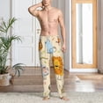 thumbnail image 6 of Lsque Animals Print Men's Pajama Pants, Lounge Pant - Comfortable Home Wear,Elastic Waistband, Stylish Design-Large, 6 of 9