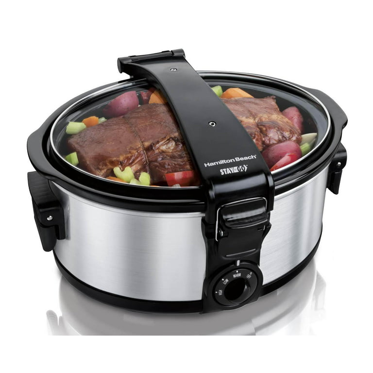 Hamilton Beach Stay or Go 6 Qt. Stainless Steel Slow Cooker - Crafty Beaver  Home Center