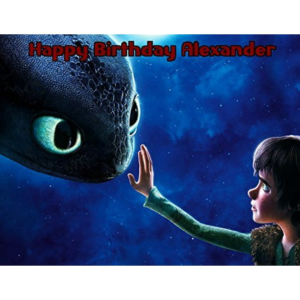 1/4 Sheet How to Train Your Dragon Edible Frosting Cake