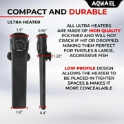 Aquael Ultra Aquarium Heater for Freshwater & Saltwater Aquariums - 50 Watt, 4-13 Gallon