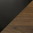 thumbnail image 2 of Lombardi Mid-Century Modern Adjustable Office Chair With Swivel In Walnut And Black, 2 of 13