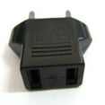thumbnail image 4 of Teissuly US USA to EU Europe Travel AC Power Socket Plug Adapter Adaptor Converter (Black, 5-Pack), 4 of 4