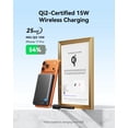 thumbnail image 7 of INIU Magnetic Wireless Portable Charger, 10000mAh 45W Power Bank with USB C Cable&Stand, Qi2 Certified Battery Pack, Compatible with iPhone 17/16/15/14/13/12 Only, Black, 7 of 7