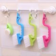 thumbnail image 3 of 3 pieces Hand-held Groove Gap Cleaning Tools Door Window Track Kitchen Cleaning Brushes (Blue, Yellow, Pink), 3 of 9