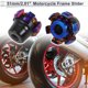 thumbnail image 2 of Protector de guardabarros de rueda de aleación de aluminio de 12mm, plástico, slider de marco de motocicleta, protección contra choques, 51mm, 43mm, azul quemado, 2 Pcs, 2 of 7