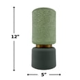 thumbnail image 7 of Bergamo Art 12 Inch Tall Modern Ceramic Flower Vase in Green, 7 of 7