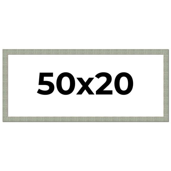 50x20 Frame Green Desert Pear Solid Wood Picture Frame | 1.625 Inch Moulding Width | Interior Frame