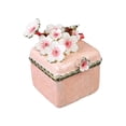 thumbnail image 4 of Joyero de esmalte artístico, joyero decorativo para el hogar, pequeño, para colgantes, aretes, decoración del hogar. Rosa, 4 of 8