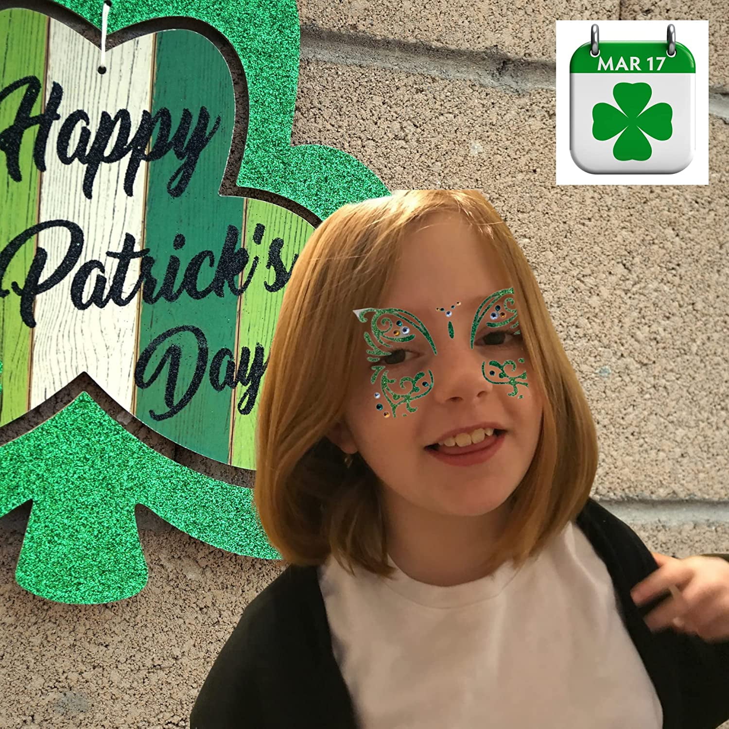 St patrick's day face jewels sale