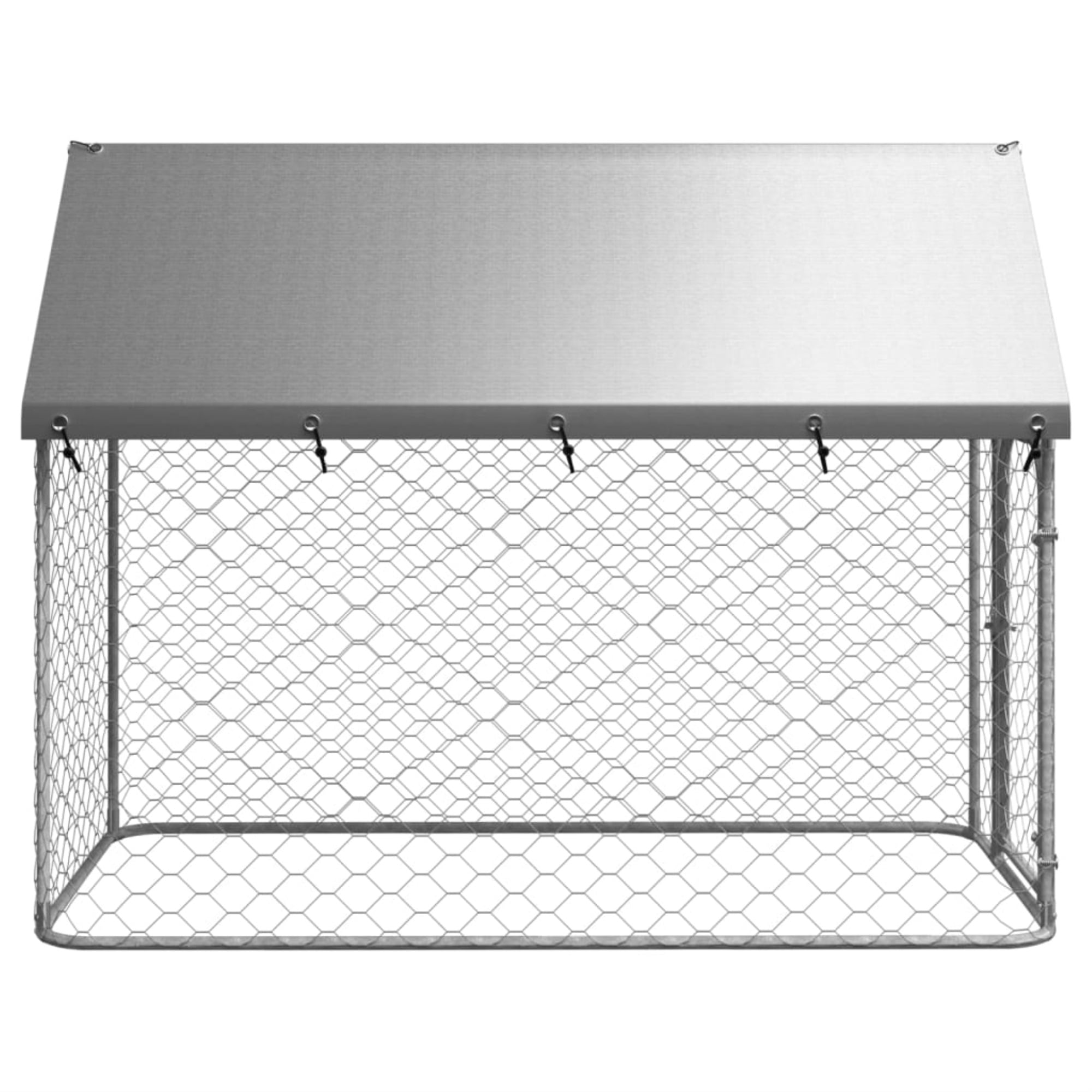 Casafoyer Outdoor Dog Kennel with Roof 78.7"x39.4"x59.1"