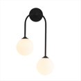 thumbnail image 1 of Lámpara de Pared Decorativa con Globo de Vidrio de 2 Luces CA 90-240, Luz de Tocador para Dormitorio, Sala de Estar, Comedor, Luz Cálida, 1 of 5