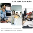 thumbnail image 3 of OFFIGAM 2Pcs Car Hangers Khaki Headrest Hooks for Back Seat Organization and Storage, 3 of 6