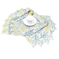 thumbnail image 2 of YFYANG Washable Heat-Resistant Placemats, 70% PVC/30% Polyester, Plants Foliage Pattern Kitchen Table Mat, 12" x 18" 1 Piece, 2 of 6