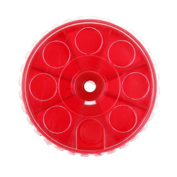 Almencla 2xPlastic Fishing Sinker Weights Storage Box Portable Terminal Tackle Red , Red, 4 Pcs