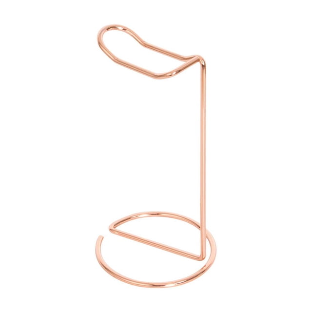 Cateissary Soporte de auriculares portátil de metal Soporte de auriculares portátil Soporte de auriculares simple y ligero Almacenamiento de auriculares Electrónica Oro rosa