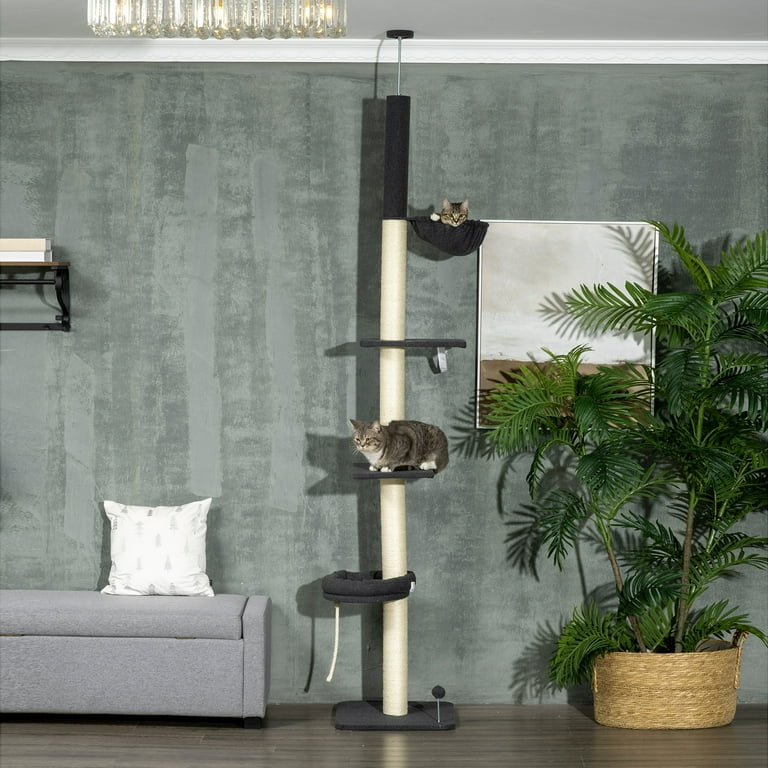 Floor to hot sale ceiling cat tree