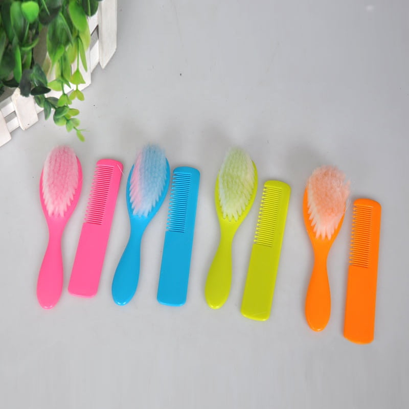 Baby Hair Brush and Comb Set，Baby Massage and Scalp Brush，Perfect Scalp