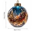 thumbnail image 6 of Clearance Clear Christmas Tree Balls 3.15 Inch, Lighted Santa Reindeer Scene Ornament, Glowing Acrylic Tree Bulb for Home, Christmas Gift, 6 of 6