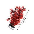 thumbnail image 2 of OUNONA Aquarium Simulation Plants Realistic Red Artificial Foliage for Underwater Scenery 1Set, 2 of 8