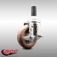 thumbnail image 2 of 4 Inch 316SS High Temp Glass Filled Nylon 1-1/8 Inch Stem Caster with Brake SCC, 2 of 2