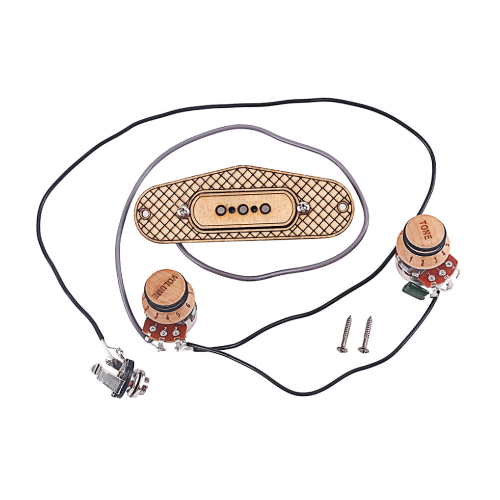 OUNONA Maple Guitar Pickup Set with Preamp for Recording - 1 Piece Guitar Accessories