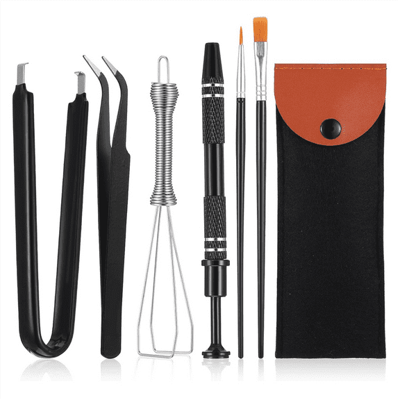 Keyboard Removal Tool Kit, Keycap Puller,Switch Puller,Lubrication Pen,Cleaning Brush,Four-Jaw Gripper and Keycap Puller