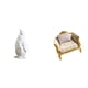 thumbnail image 1 of Escultura de pingüino,Escultura de pingüino,decoración nórdica para el hogar,Adorno de mesa con estatua de animal,artesanía,decoración para dormitorio,sofá de casa de muñecas,Muebles, 1 of 8